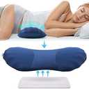 RESTCLOUD Adjustable Lumbar Support Pillow for Sleeping Memory Foam Back Support Pillow for Lower Back Pain Relief and Sleeping, Lumbar Support Pillow for Bed and Chair