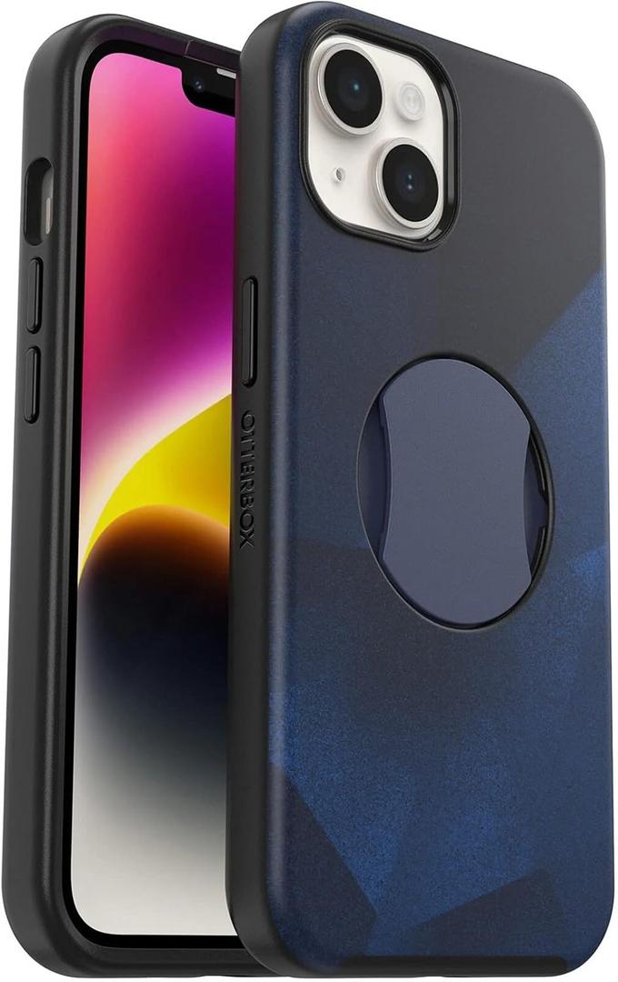 OtterBox OTTERGRIP Symmetry Series Case for iPhone - Non-Retail Packaging (Blue Storm Blue, iPhone 14)