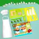 Montessori Kitchen Toys for Toddlers-Kids Knife Set for Real Cooking 15 Pieces Children Safe Knives Cooking Cutting Sets for Kids Toddler Toys Stocking Stuffers Gifts for Kids