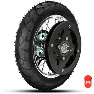 FVRITO Rear Wheel Assembly Replacement for Razor Pocket Mod(Versions 31+) Daisy Blossom Bella Sweet Pea Betty Vapor Euro Style Moped Scooter Universal Parts with Wire Spoke Rim Tire Tube Accessories