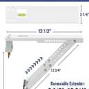 LuckIn Air Conditioner Support Bracket, Heavy Duty Window AC Bracket Universal Fit for 5,000-12,000 BTU AC Units, Holds Up to 85lbs, Adjustable Extender Leg & Built-in Bubble Spirit Level, 2-Pack