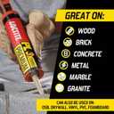 Loctite PL Premium Polyurethane Construction Adhesive, 10 fl oz Cartridge, 6 Pack - Versatile Construction Glue for Wood, Concrete, Stone, Metal & More