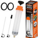 HORUSDY 500CC Fluid Extractor Automotive, Oil Extractor/Oil Syringe, Fluid Syringe Pump Manual Suction Vacuum Fuel Car Transfer