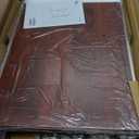 HOOBRO Folding TV Tray Tables, Set of 2 Side Table for Small Space, Industrial Snack Tables for Eating at Couch, Stable Metal Frame, Easy Assembly, Space Saving, Brown BR25BZ01