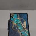 Clayco Nebula Case for iPad 9th/8th/7th Generation Case 10.2 Inch 2021/2020/2019, Multi-Angle Viewing Full Body Stand Cover for iPad 10.2" with Built-in Screen Protector & Pencil Holder, Prasio