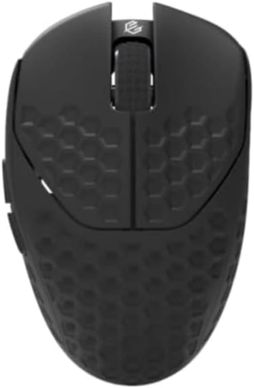 GWolves HTR Lightweight Wireless Fingertip Grip Gaming Mouse,~28Gram,8K-Report,Low Latency,PAW3395 26,000CPI,Nrf52840 CPU,6 Programmable Btns,On-Board Memory,PC/Mac and Laptop (Honeycomb, Black)