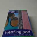GOQOTOMO Flower Heating Pad for Back Pain Relief- 12" x 24"12 Heat Levels, 8 Timers Stay on, Machine Washable -F1224 (Pink flower, Pink)