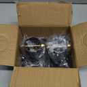 2pack Rain Chain Gutter with Bolt Anti-Rust Black Metal Adapter Decorative Rain Chains for Outside Gutter Downspout Adapter Rainchain Installation Kits