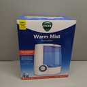 Vicks Warm Mist Humidifier FilterFree 1Gal Tank, Auto ShutOff, Night Light, VapoPad and VapoSteam Compatible (White)