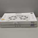 HOLMES 9" Twin Digital Window Fan, Reversible Airflow Blades, In/Out Exchange, 3 Speeds, Built-In Extender Panels, Ideal for Home, Bedroom or Office, Remote Control, White