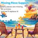 100 Piece Puzzle World Famous Landscapes Jigsaw Puzzles Large Piece Puzzles for Adult Seniors Kids Puzzles for Kids Ages 4-6 6-8 Learning Educational Toys Gifts for Girls Boys 4 Packs