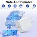 Travel Essentials for Apple Watch Charger,iPhone Charger,Type C Multi Fast Charging Cable Cord with 20W Charger Block,Portable Designed for iWatch 11-2,iPhone 17-11,Galaxy 25,Home,Office-5FT