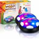 Atlasonix Hover Soccer Ball - Indoor Soccer Ball, Indoor Flying Toy Games (2 Floating Disk) Boy Birthday Gifts, Indoor Silent Game | 2 in 1 Pack