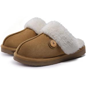 Litfun Women's Fuzzy Memory Foam Slippers Fluffy Winter House Shoes Indoor and Outdoor (7-7.5)