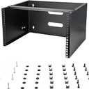 StarTech.com 6U Wall Mount Network Rack - 14 Inch Deep (Low Profile) - 19" Patch Panel Bracket for Shallow Server and IT Equipment, Network Switches - 44lbs/20kg Weight Capacity, Black (WALLMOUNT6)