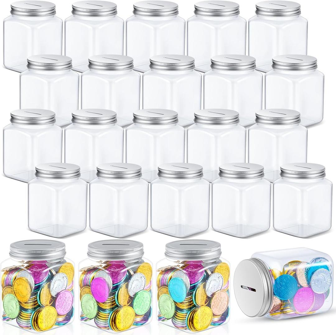 Roowest 6 Pieces Reward Jars for Kids Bulk Coin Jars for Behavior Tokens Classroom Reward System Behavior Management for Student Teacher Supplies Roowest 6 Pieces Reward Jars for Kids Bulk Coin Jars for Behavior Tokens Classroom Reward System Behavior Management for Student Teacher Supplies