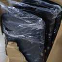 Amazon Basics Sturdy Foldable Plastic Chair, Portable, 350-Pound Capacity, Black, 6-Pack