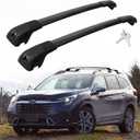 Lockable Roof Rack Cross Bars Compatible with 2019-2025 Subaru Ascent (Only for Raised Side Rails), 200 lbs Load Capacity Aluminum Cargo Bars for Rooftop Cargo Carrier Luggage Bike Black