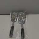 Unicook Flexible Silicone Spatula Turner 2 Pack, 600F Heat Resistant Spatula for Nonstick Cookware, Essential Kitchen Cooking Utensil for Flipping Eggs, Burgers, Crepes and More, Small and Medium