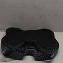 Soft Dense Memory Foam Car Seat Cushion for Driving - Seat Cushion for Car Seat Driver with Wedge Design & Raised Back to Broaden Vision, Provides Comfort for Lower Back & HIPS (Passenger Use Too) (Black)