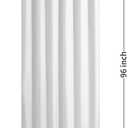 ALYVIA SPRING Extra Long Fabric Shower Curtain Liner Waterproof - 72" x 96", Soft & Lightweight X-Long Shower Curtain with Magnets, Machine Washable - 72x96, White