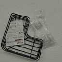 Bathroom Corner Shelf Shower Rack, Non-Hole Shower Rack Storage Racks and Shelves (Black)