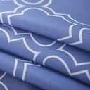UFRIDAY Blue Square Tablecloth 52 x 52 Inch Spill Proof Grey Fabric Printed Table Cloth for Square Tables Waterproof Cloth Coffee Table Cover for Living Room