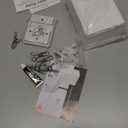 Retractable Clothesline Clothes Line Retracting Outdoor/Indoor, Heavy Duty Stainless Steel Adjustable Drying Rope Wire Dryer with ABS case+Aluminum, Self Adhesive Wall Mount 13.8 Feet White