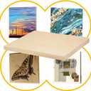 Falling in Art 2 Pack Unfinished Wooden Canvas Panels, 30x40 Gallery Birch Wood Panels Kit, 1 1/2" Deep Art Cradle Boards for Acrylic Painting, Pouring and Burning