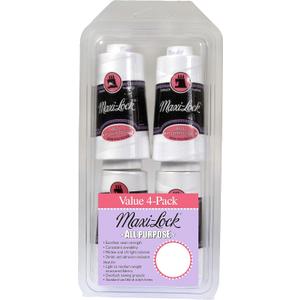 American & Efird GGM-520 Maxi Lock All Purpose Value Pack Thread Spool, 4, White