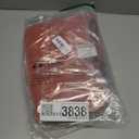 MIULEE 84" Long Scalloped Shower Curtain Linen Textured with 12 Metal Hooks Cute Extra Long Heavy Duty Washable Waterproof Cloth Curtains with Black Border for Bathroom Hotel Bathtub,Burnt Orange