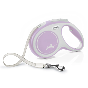 FLEXI Tape Retractable Dog Leashes for Small Dogs Upto 26 lbs.  10 ft., Pink/Rose | Tangle Free Pet Walking Leash with One-Handed Brake, Pause, Lock|German Quality Product (Small - 10 feet, Pink/Rose)