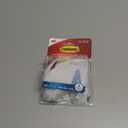 Command Bath Large Towel Hook Value Pack, Clear Frosted, 3-Large Hooks, 3-Water-Resistant Strips, Organize Damage-Free (White)