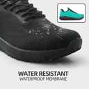 2 x Non Slip Shoes for Men Food Service Slip Resistant Work Shoe Mens in Restaurant Kitchen Chef Slip On Walking Sneakers Breathable Lightweight (Black)
