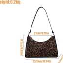 Leather Wristlet Clutch, Leopard Print Purse Leopard Handbags For Women, Handbags Ladies Chic Shoulder Bags With Zipper Closure For Women.