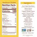 Simple Mills Almond Flour Crackers Snack Packs, Farmhouse Cheddar, Gluten Free, Flax Seed, Sunflower Seeds, Corn Free, Good for Snacks, 6.5 oz, Pack of 2 (8 Bags per Box)