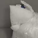 MIULEE Throw Pillows Inserts, Pack of 2 18x18 Inch 100% Virgin Fiber Filling Bed Couch Pillows