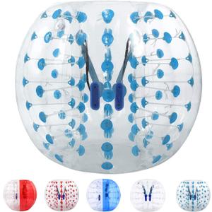 Bumper Bubble Soccer Balls for Teens/Adults, Body Zorb Ball Dia 1 Pack (Blue Dot/5FT)