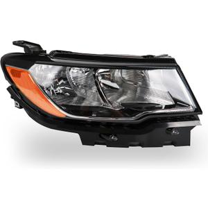 Headlights Assembly Compatible with Jeep Compass 2017-2021, Headlamp Right Passenger Side Replacement CH2503295 55112706AF