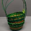 Easter Basket with Handle, Round Shape, 4 pack