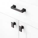 10 Pack 3 Inch Hole Centers, Oil Rubbed Bronze Cabinet Pulls Brushed Bronze Cabinet Handles Bronze Kitchen Hardware for Cabinets ZP2206 Drawer Bedroom Dresser Bathroom Vanity Cupboard Closet