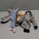 No Stuffing Dog Toys for Large Dogs, 5 Pack Squeaky Crinkle Interactive Dog Animals, Plush Teething Toys to Keep Them Busy, Cute Funny Dogs Gifts for Small Medium Large Breed