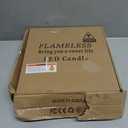 Flameless LED Candles with Timer 5 Pc Flickering Flameless Candles for Romantic Ambiance and Home Decoration Stable Acrylic Shell,with Embedded Star StringBattery Operated CandlesGrey