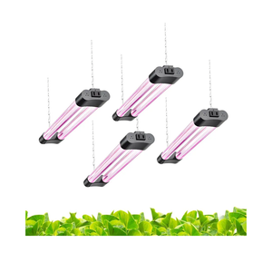 16inch 4 Pack LED Grow Lights - Linkable Grow Lights for Indoor Plants, Full Spectrum Plant Lights Plug and Hanging Design with On/Off Switch Hanging Grow Light from se