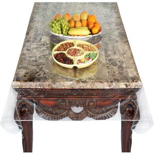 Super Clear Extra Heavy Duty, 100% Vinyl Durable Tablecloth Protector & Table Cover Size 70 X 126 Inches Rectangular