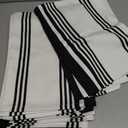 Urban Villa Kitchen Towels 100% Cotton Dish Towels for Kitchen (Set of 6)20x30 Dish Cloths Highly Absorbent Kitchen Linen Set with Hanging Loop Perfect for Drying Dishes Cleaning Towels-Black White