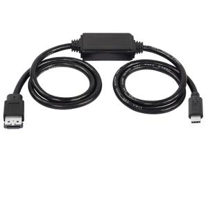 XMSJSIY USB-C Type-C to eSATA Adapter Cable 5Gbps USB C to Power eSATA Converter Cable 5V for HDD/SSD/ODD Laptop PC - 3 ft/1M