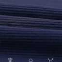 Womens T Shirt Short Sleeve Tshirt Ribbed Basic Tops Tee (Blue, L)