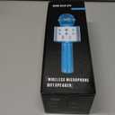 KIDWILL Wireless Bluetooth Karaoke Microphone for Kids, 5-in-1 Portable Handheld Karaoke Mic Speaker Player Recorder with Adjustable Remix FM Radio for Kids Girls Boys Teens Birthday (858-Blue)