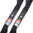 942-04244A Blades with 6-Star Mounting Pattern for Cub Cadet Enduro XT1-46 XT2-46 ZT1-46 LT46 LX46 LTX1045 LTX1046 RZT46 46 inch Zero Turn Lawn Tractor Mower Replace 942-04290 High-Lift